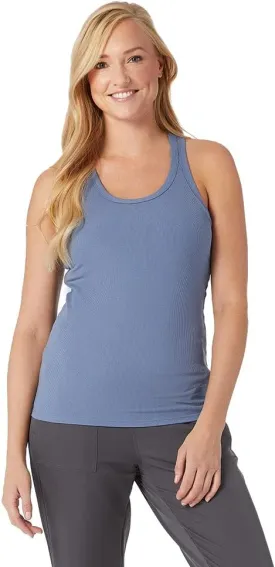 32 DEGREEES Womens Soft Rib Racerback Bra Tank | with Built-in Cups | Fitted