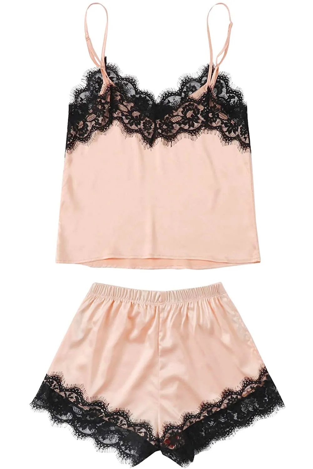 5-Piece Satin Pajama Set,  Perfect for Lounging