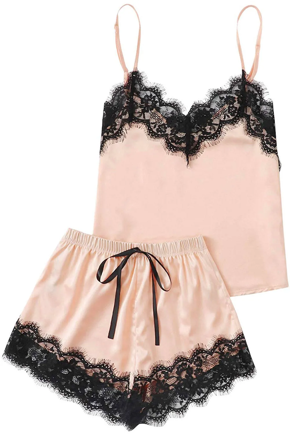 5-Piece Satin Pajama Set,  Perfect for Lounging