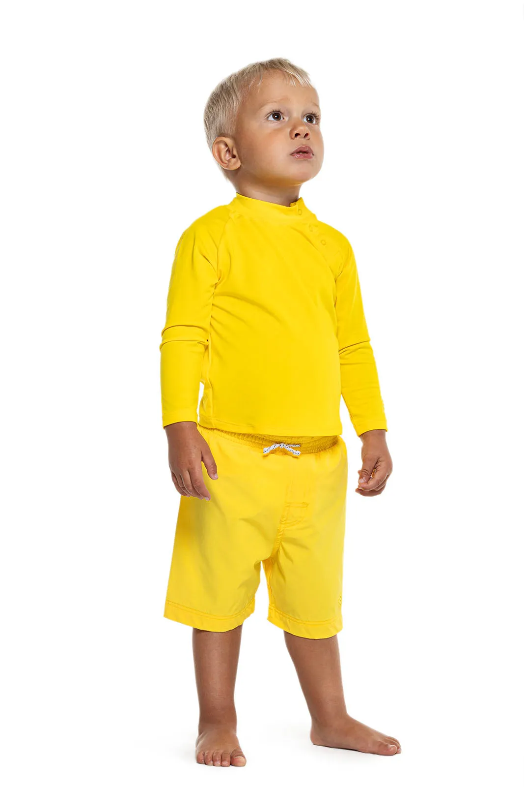 Baby Island Rash Guard Set  |  Bold Yellow