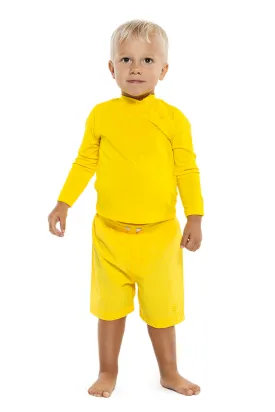 Baby Island Rash Guard Set  |  Bold Yellow