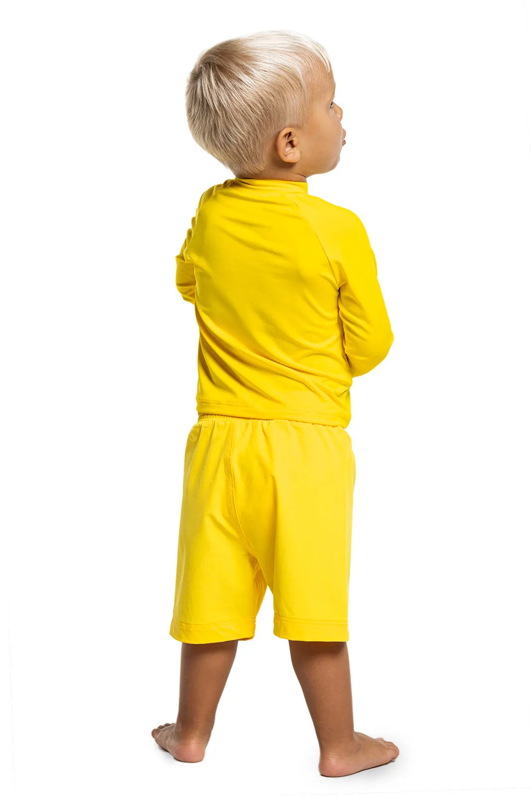 Baby Island Rash Guard Set  |  Bold Yellow