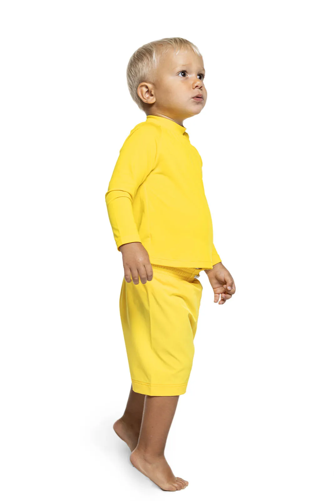 Baby Island Rash Guard Set  |  Bold Yellow