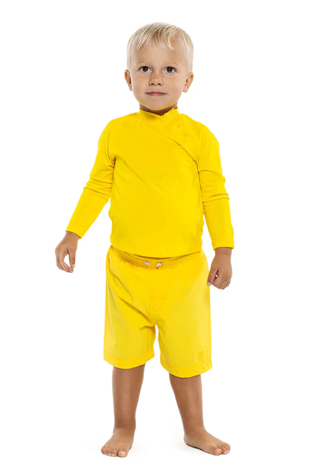 Baby Island Rash Guard Set  |  Bold Yellow