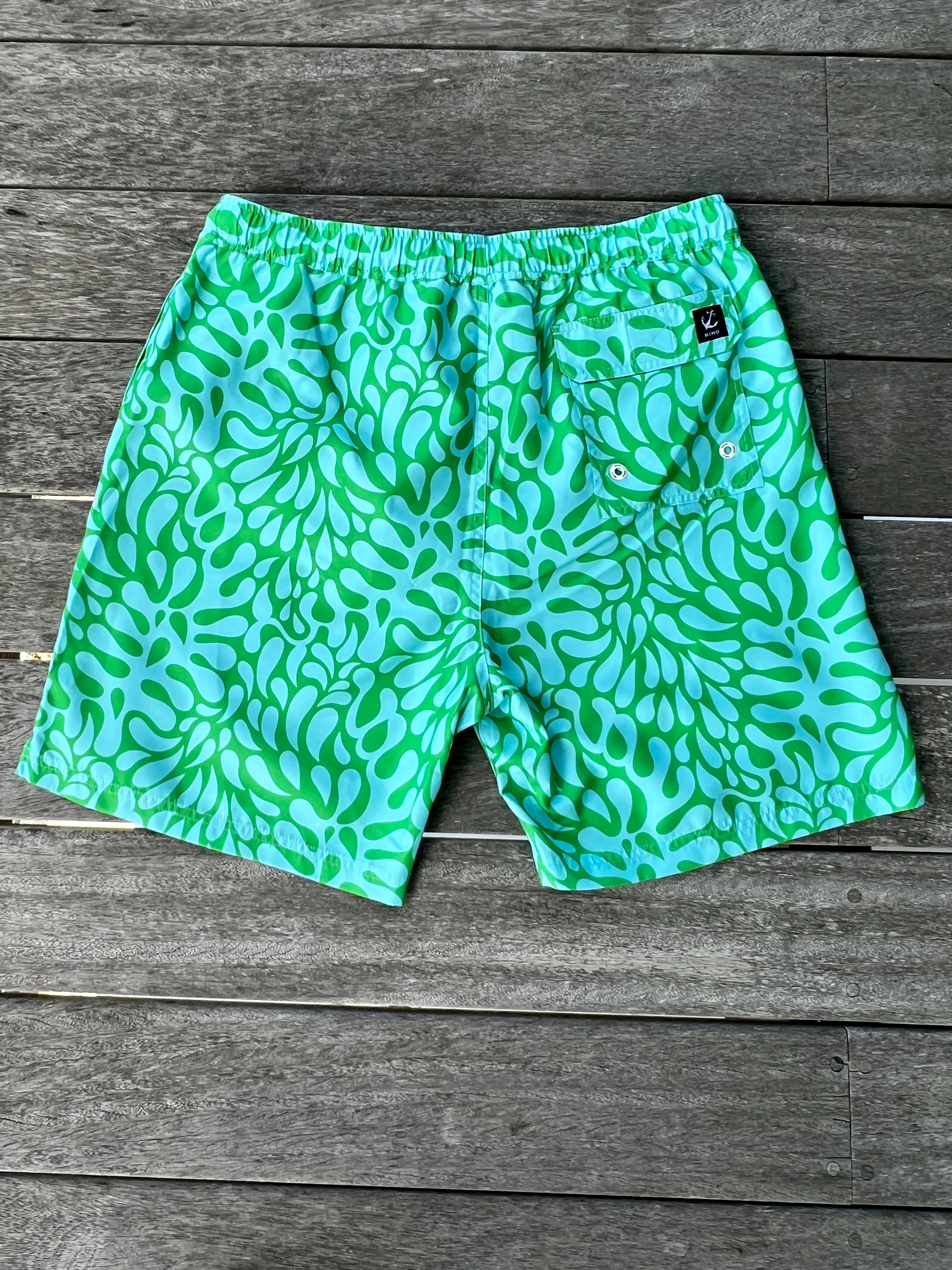 Barbuda Trunk - Green Water Print