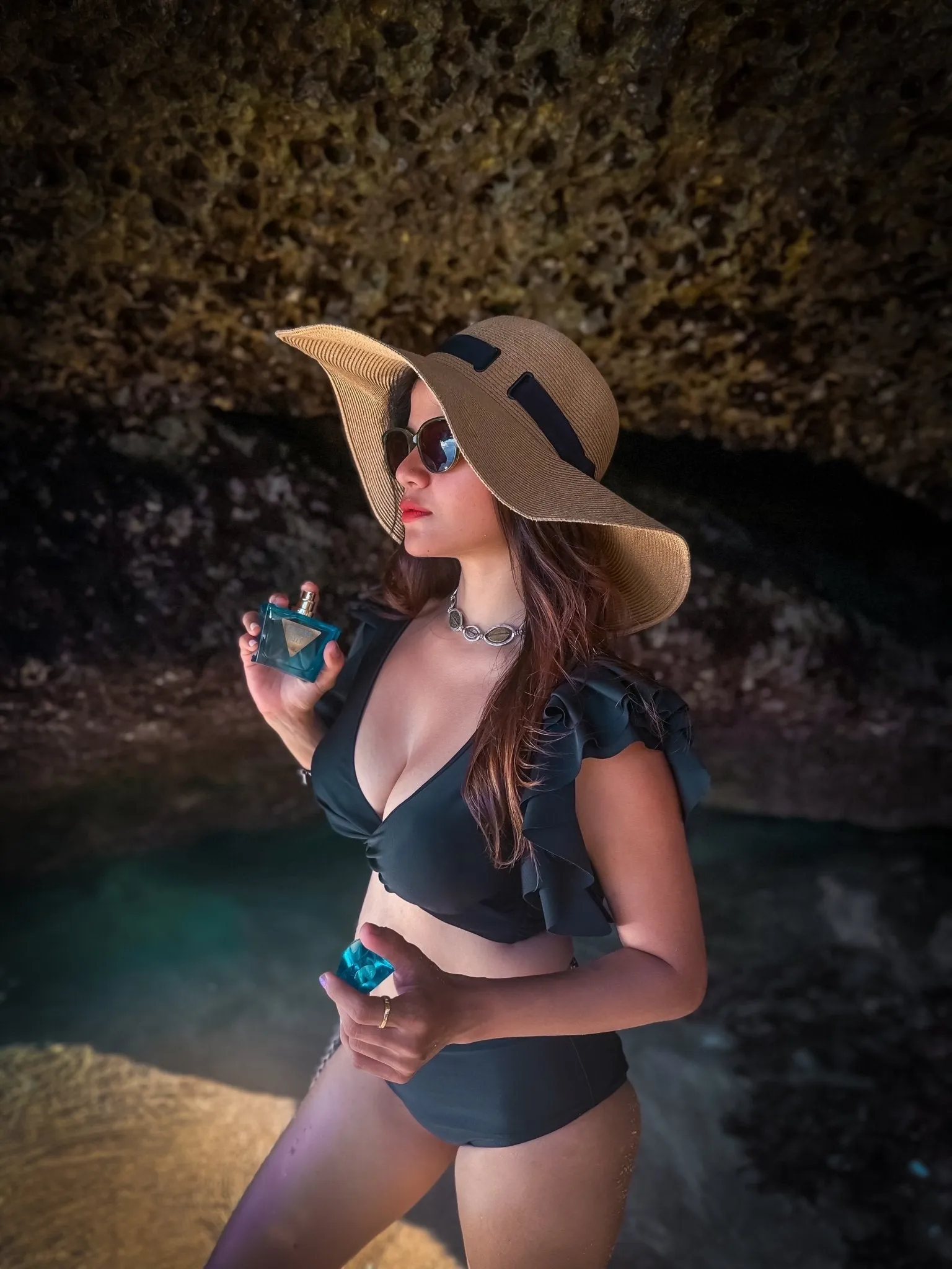 Black Flared Sleeve Bikini