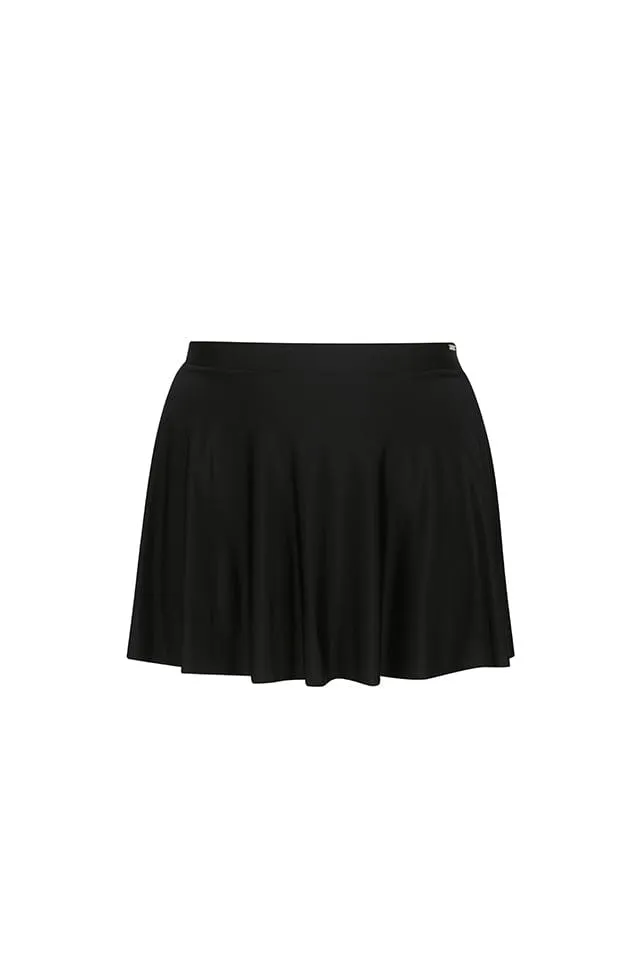 Black Skater Swim Skirt