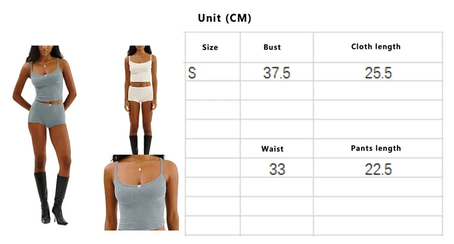 Bonnyshow Women Floral Hollowed Print Two Pieces Outfit Y2K Sleeveless Cami Cropped Tank Tops High Waist Shorts Pajamas Set