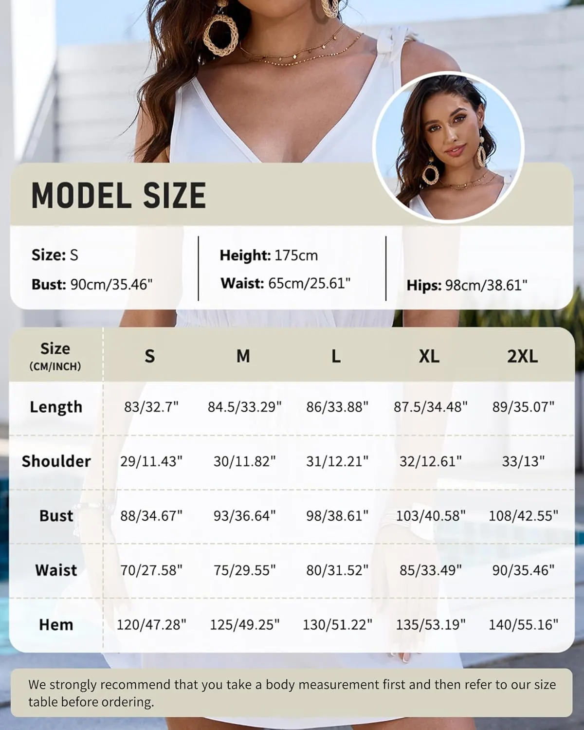 Bsubseach Beach Cover Ups Dress - Women V Neck Swimsuit Coverup Elastic Waist Summer Coverups for Swimwear Mini Dresses