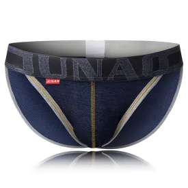 Casual Sexy Low Waist Fashion Stitching Briefs for Men