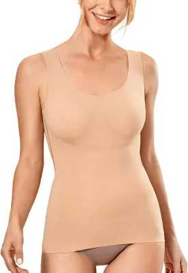 DELIMIRA Women's Shapewear Tummy Control Tank Tops Plus Size Seamless Camisole