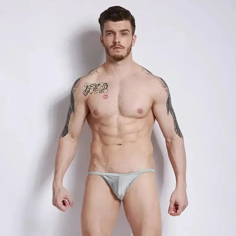 DESMIIE Men's Swim Briefs Low Waist Light Bikini