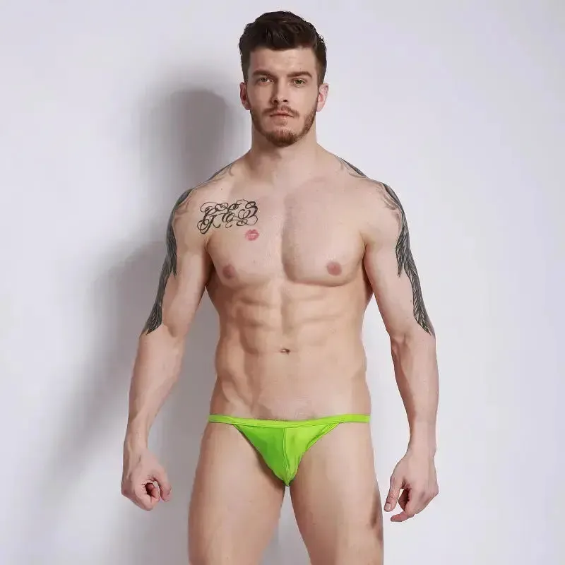 DESMIIE Men's Swim Briefs Low Waist Light Bikini