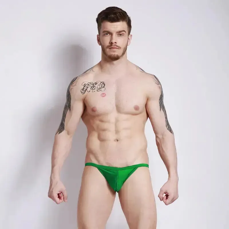 DESMIIE Men's Swim Briefs Low Waist Light Bikini