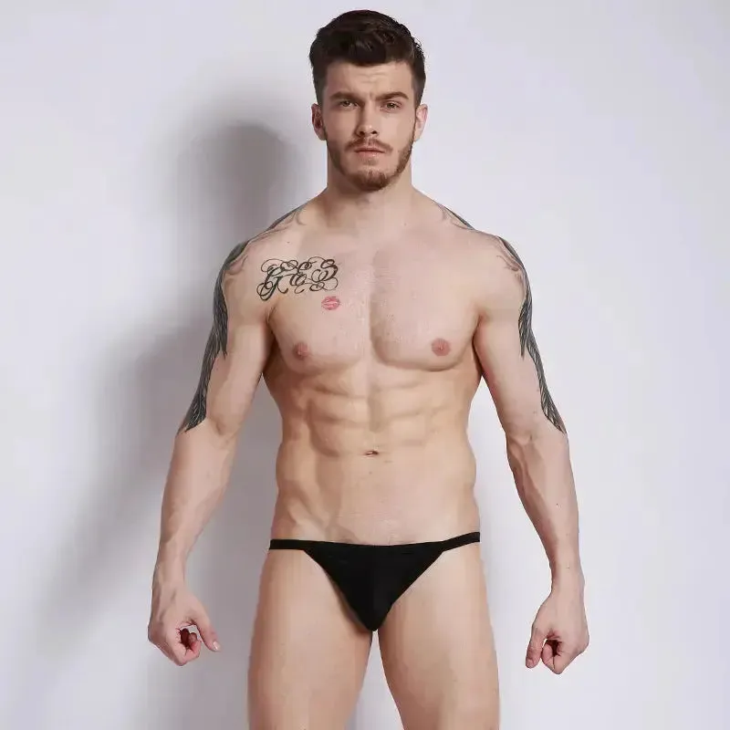 DESMIIE Men's Swim Briefs Low Waist Light Bikini