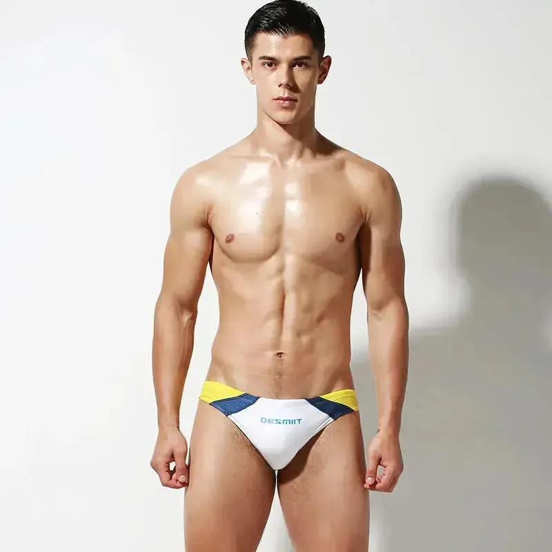 DESMIIT Men's Swim Briefs Low Waist Sexy Beach