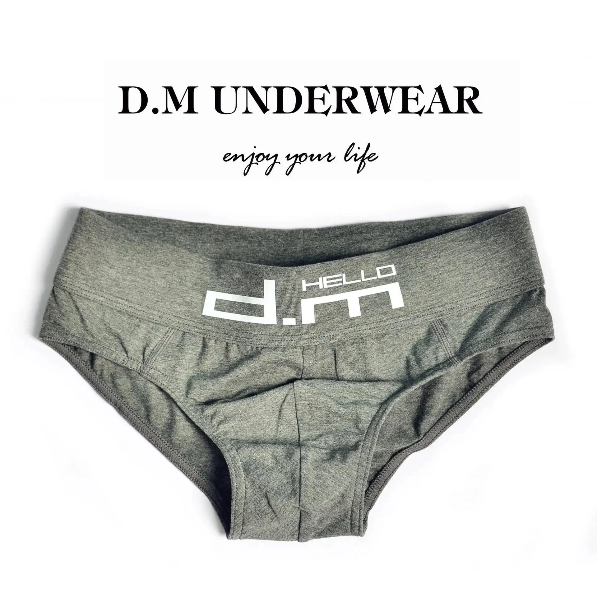 D.M men in briefs Letters Low Waist Sexy