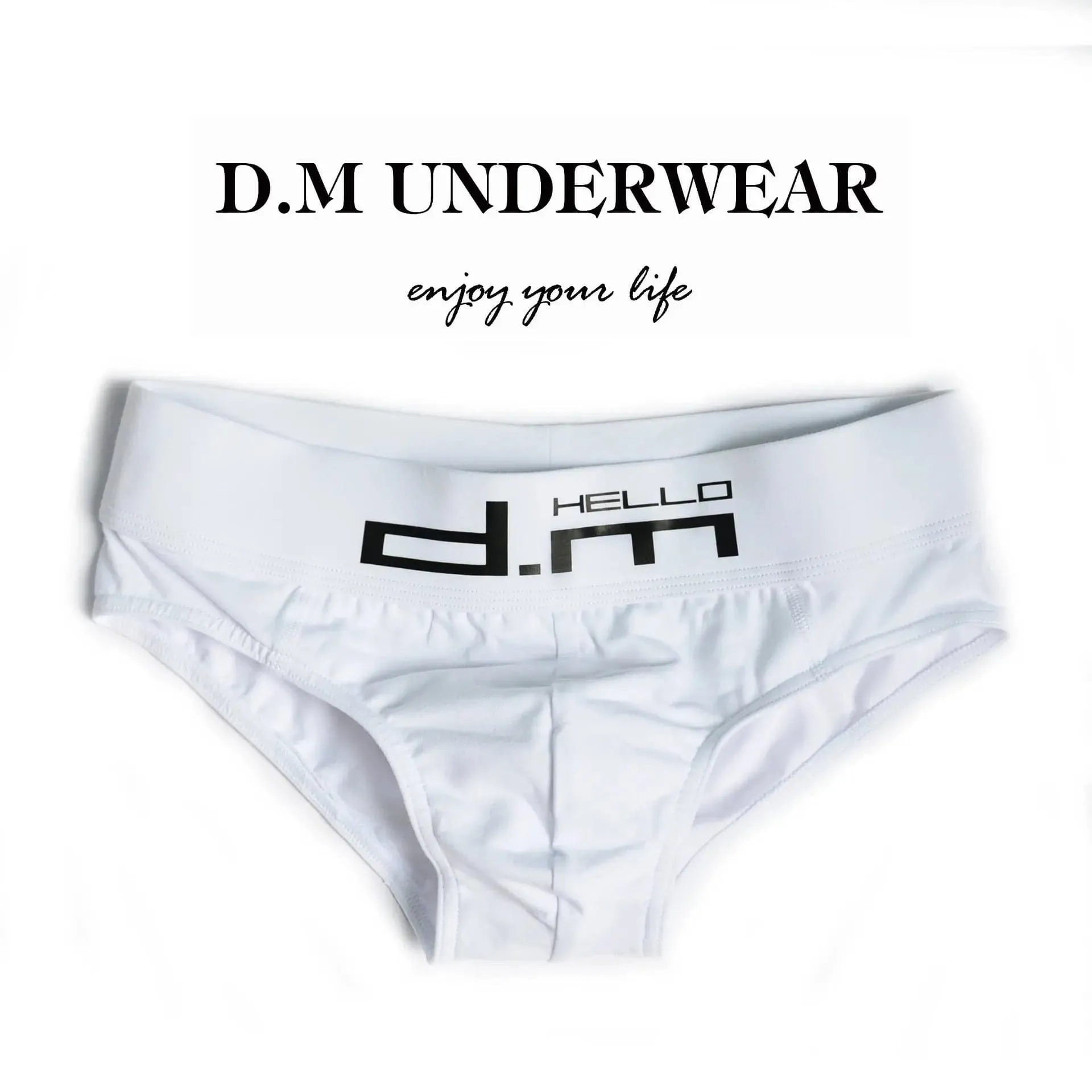 D.M men in briefs Letters Low Waist Sexy