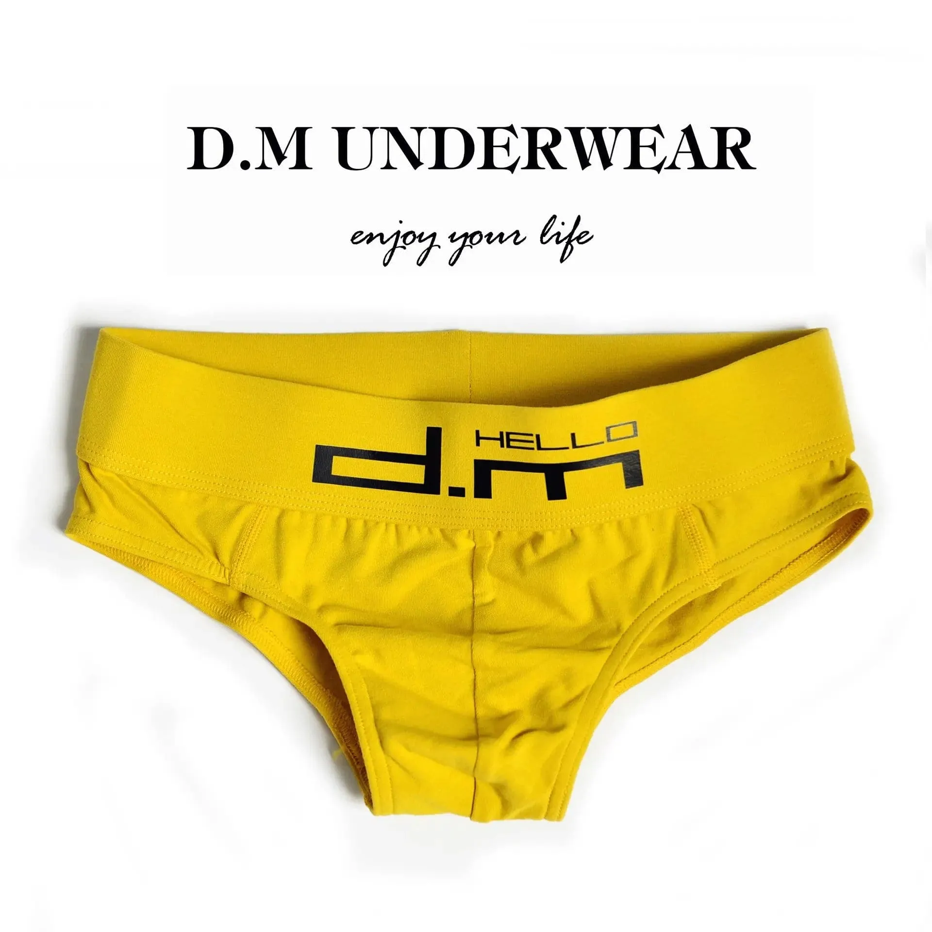 D.M men in briefs Letters Low Waist Sexy