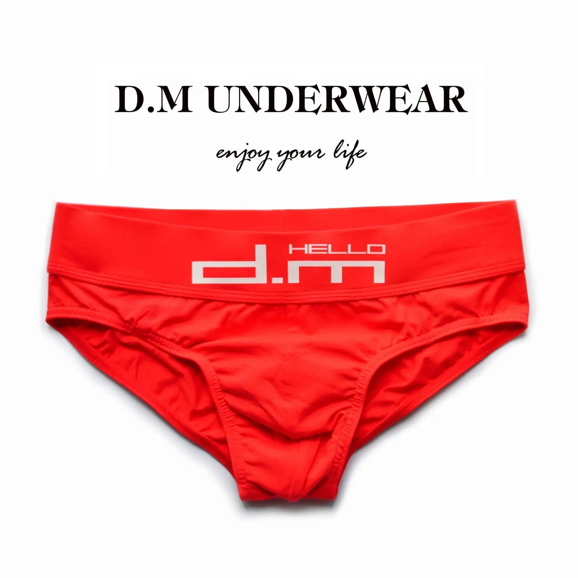 D.M men in briefs Letters Low Waist Sexy