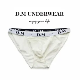 D.M Men's briefs Underwear Low Waist Sexy Solid Color Tight High Fork