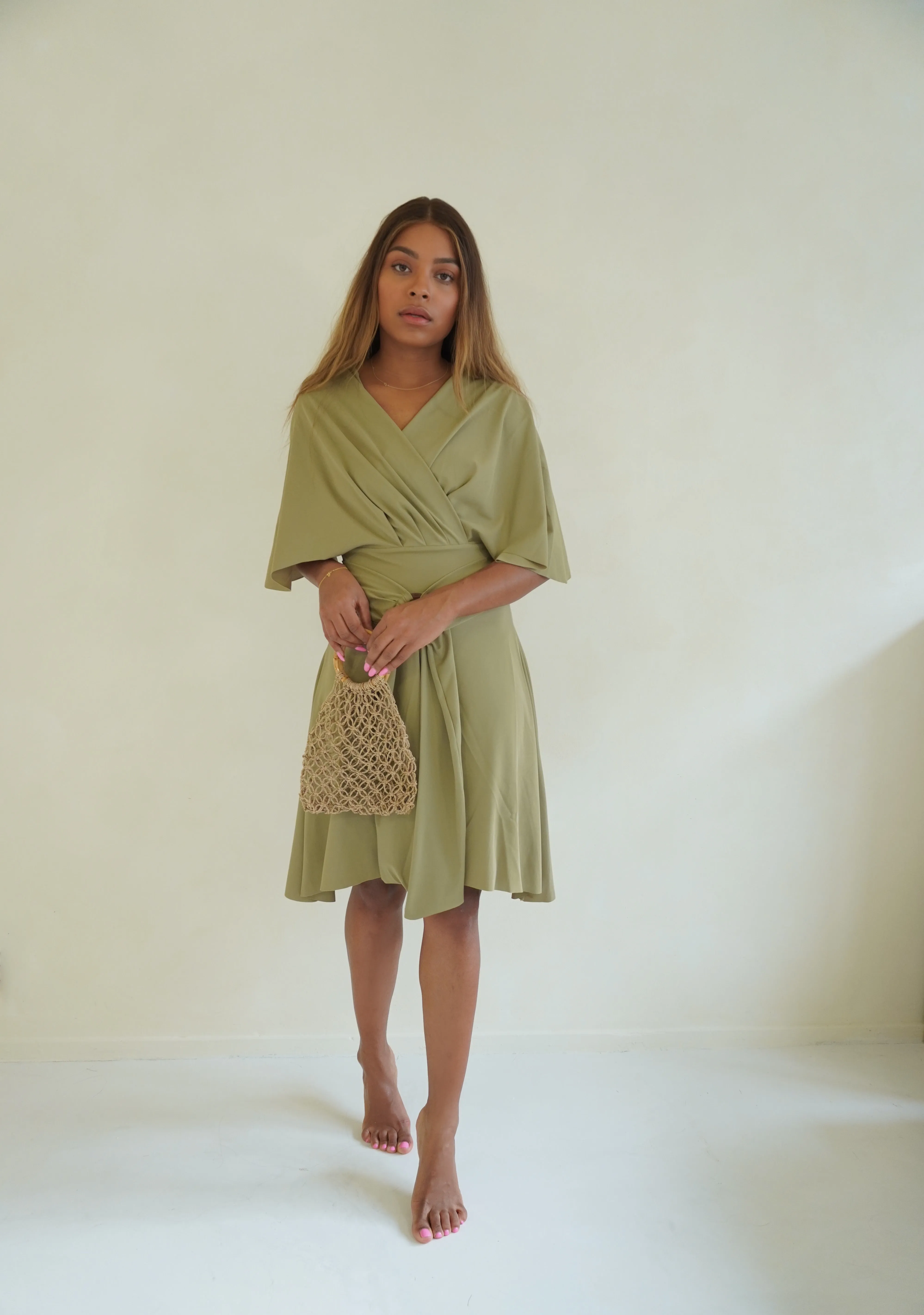 Ella swim set with Gaia skirt - Olive