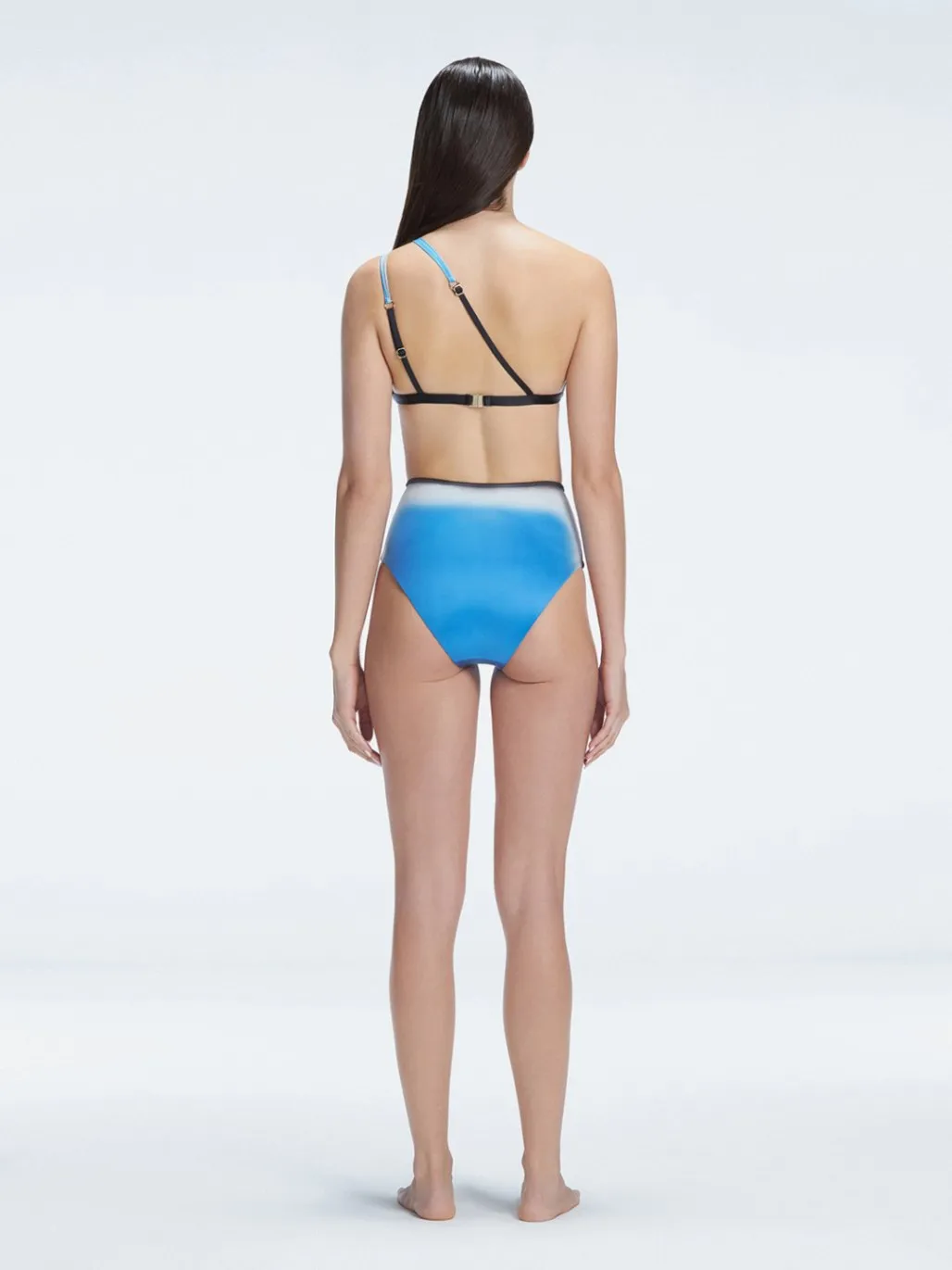 Eva Blue Optical Bikini Bottom