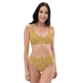 Flowery Maze Recycled high-waisted bikini