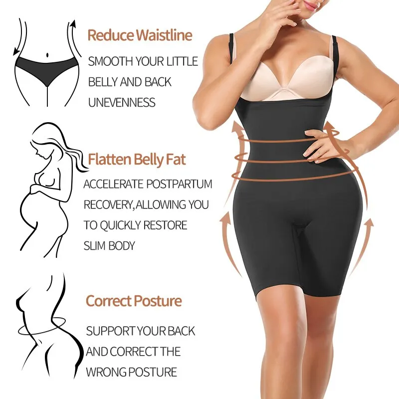 Full Body Slimming Spandex Seamless Bodysuit Shapewear