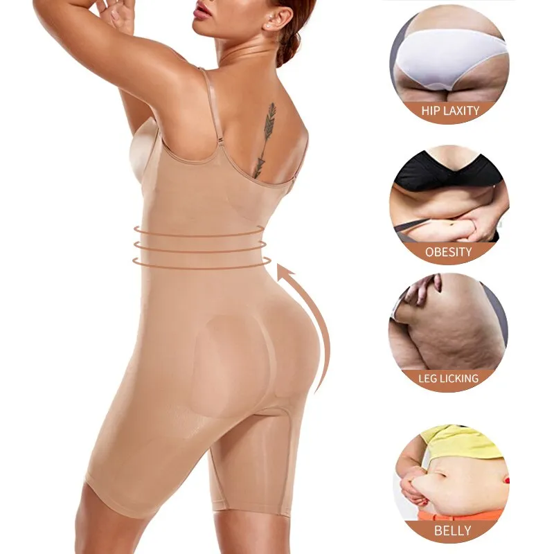 Full Body Slimming Spandex Seamless Bodysuit Shapewear