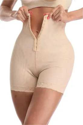 Full Size Hook-And-Eye Shaping Shorts