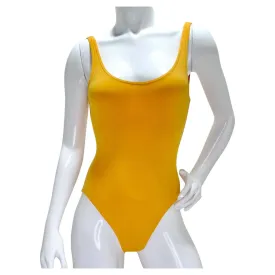 Hermes Logo Orange One Piece Swimsuit