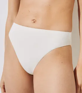 High Waist Bikini Bottom Ivory