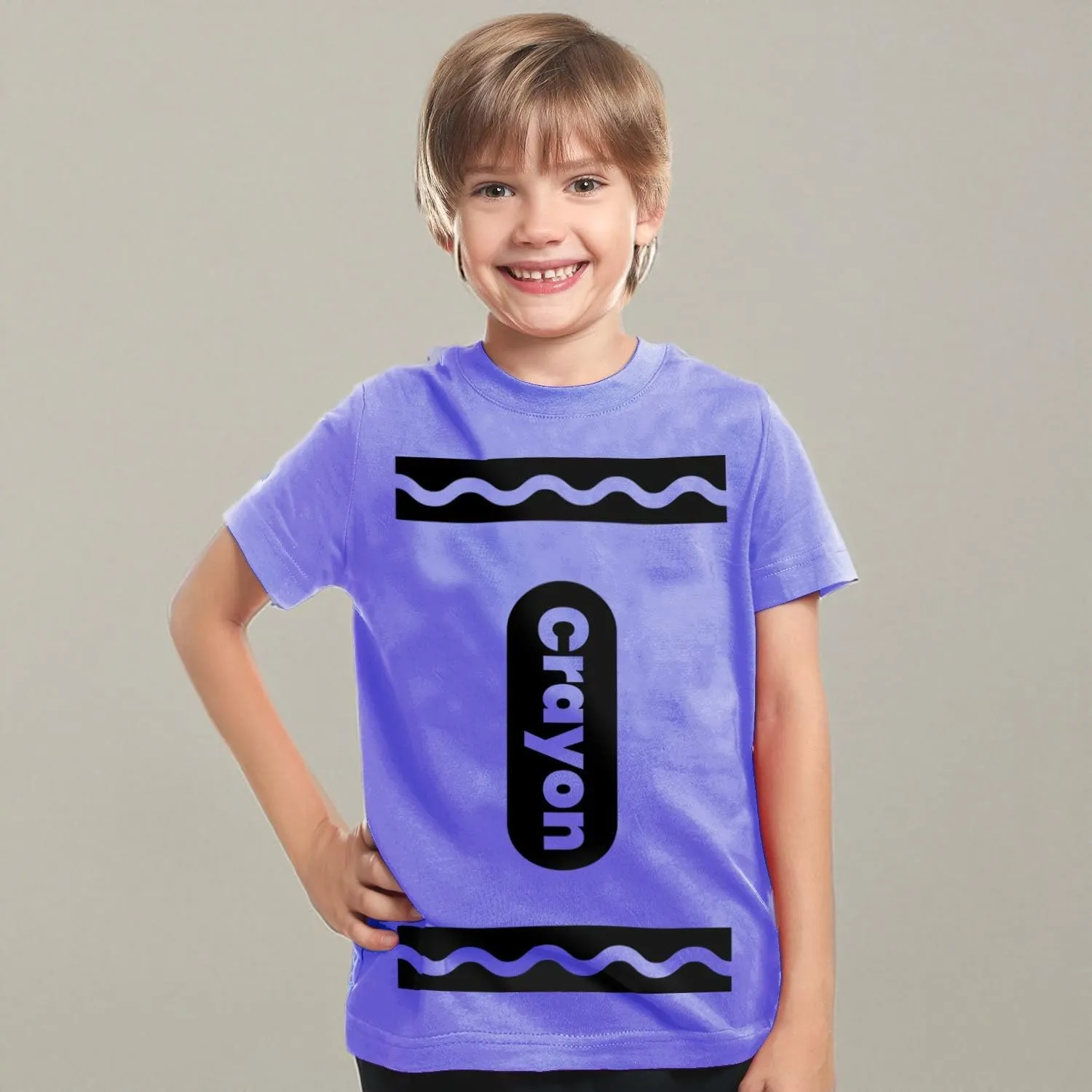 Kids Crayon T Shirt Halloween Costume for Boys Girls | Group Idea | Unisex Tee XS-XL