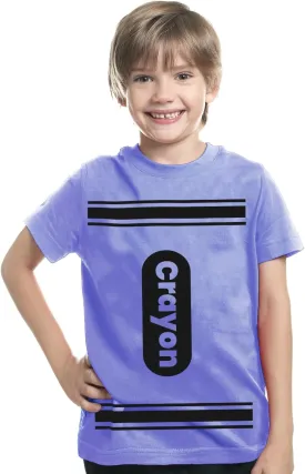 Kids Crayon T Shirt Halloween Costume for Boys Girls | Group Idea | Unisex Tee XS-XL