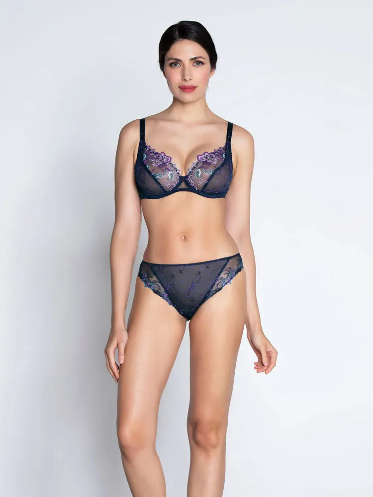 Lise Charmel 'Déesse Désirs' Midnight Blue Fuller Cup Triangle Bra