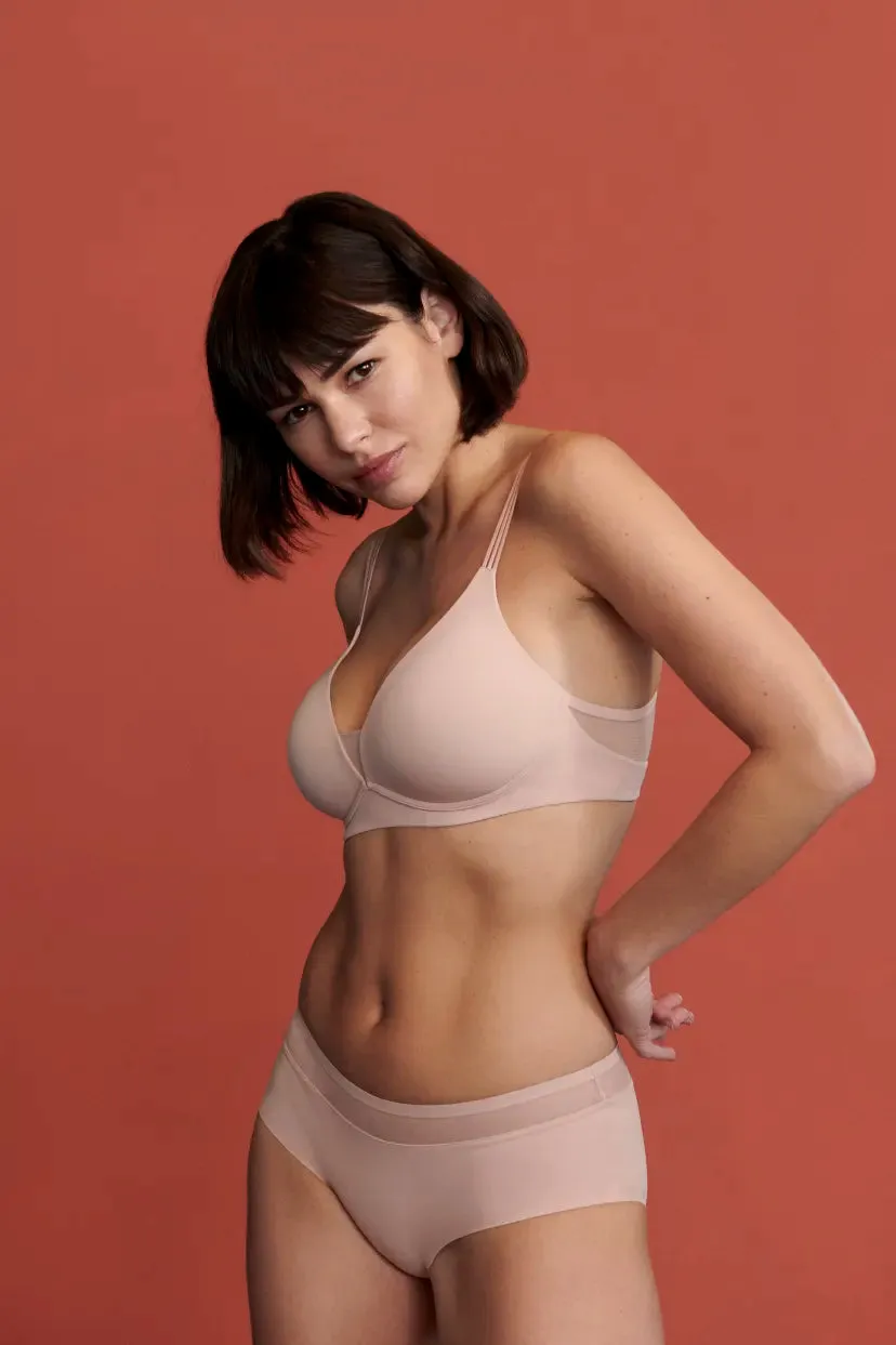 Marie Jo Louie Full Cup Wireless Bra - Powder Rose