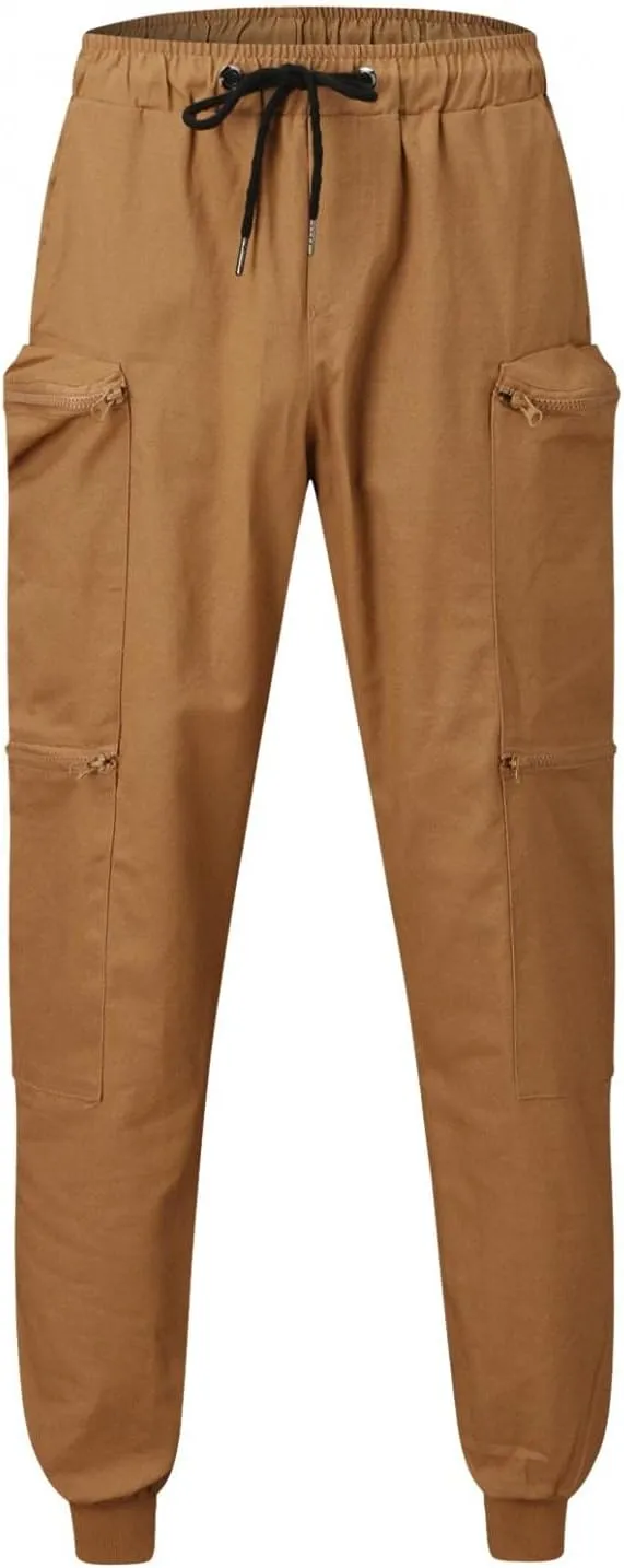 Maryia Men's Casual Joggers Pants Gym Workout Running Athletic Sweatpants Slim Fit Outdoor Fashion Long Chino Trousers