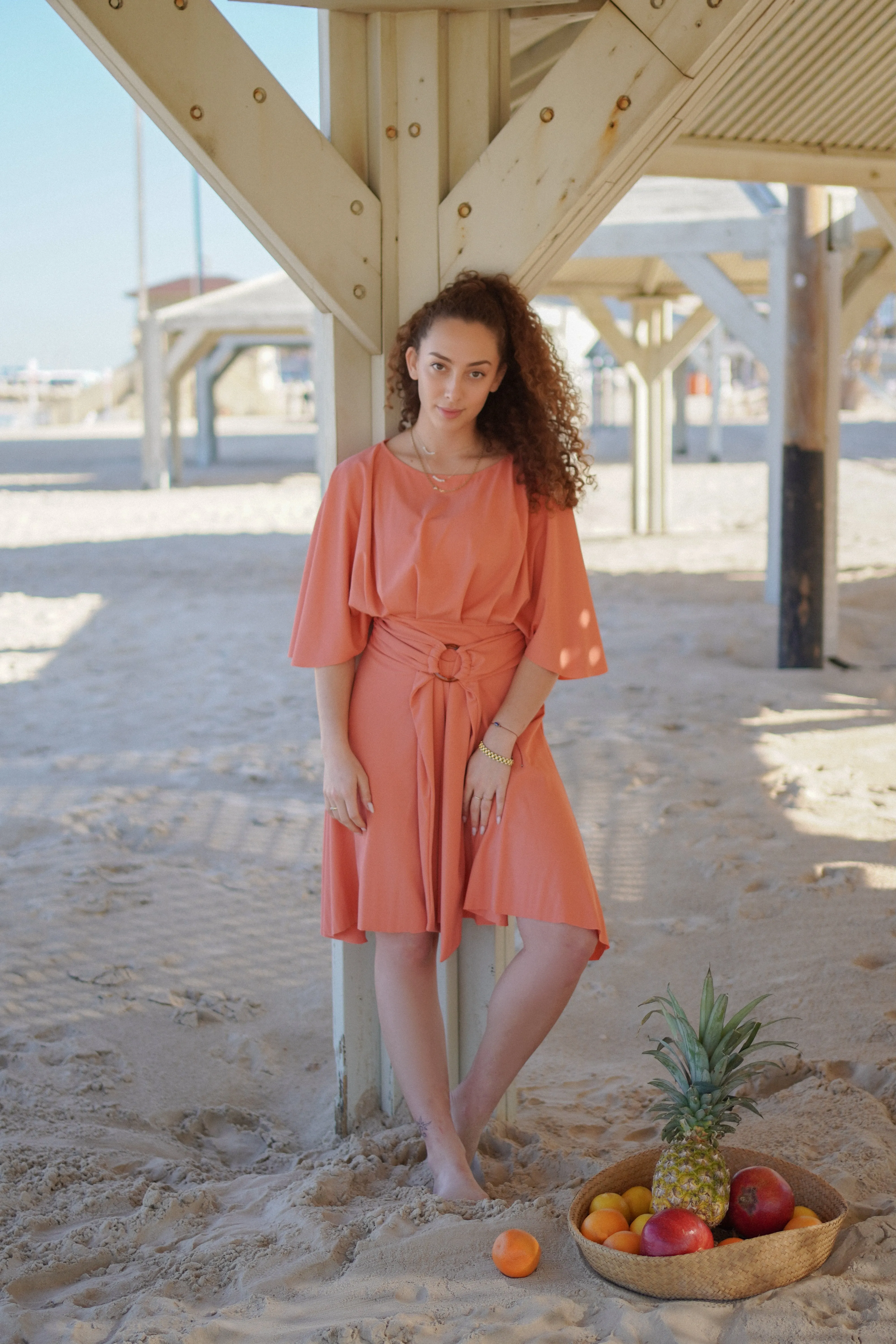 Maya swim set with Gaia skirt - Crabapple