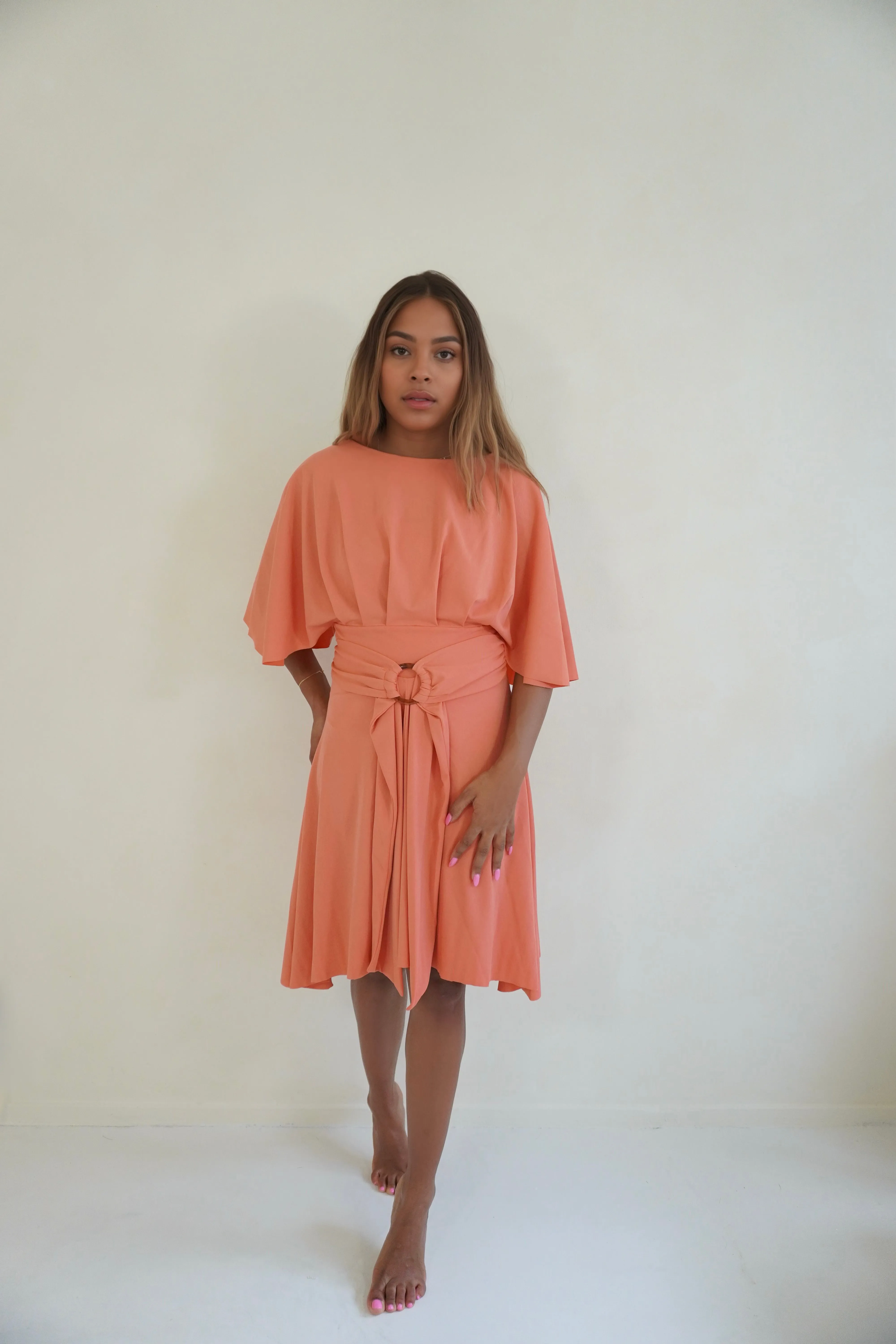 Maya swim set with Gaia skirt - Crabapple
