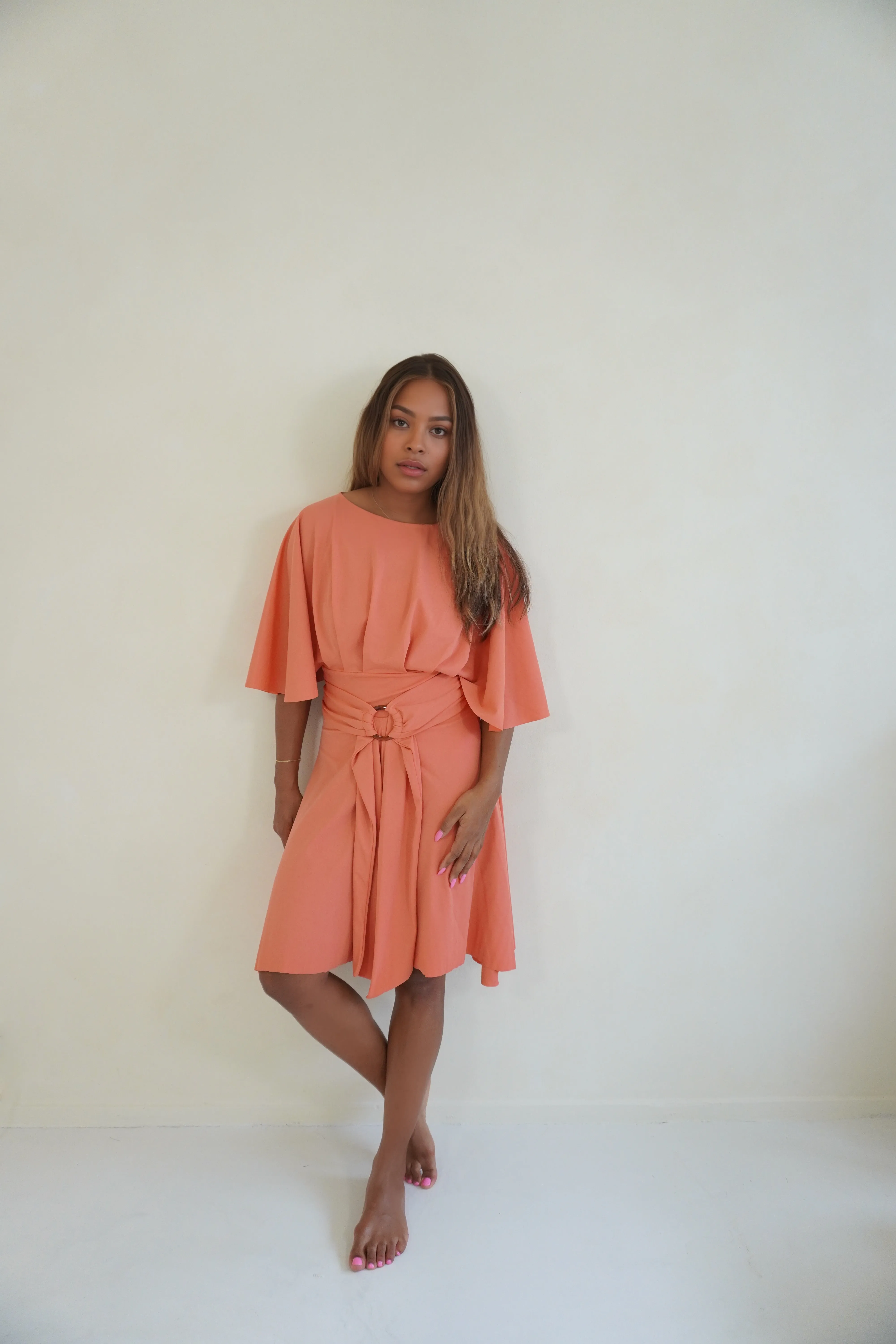 Maya swim set with Gaia skirt - Crabapple