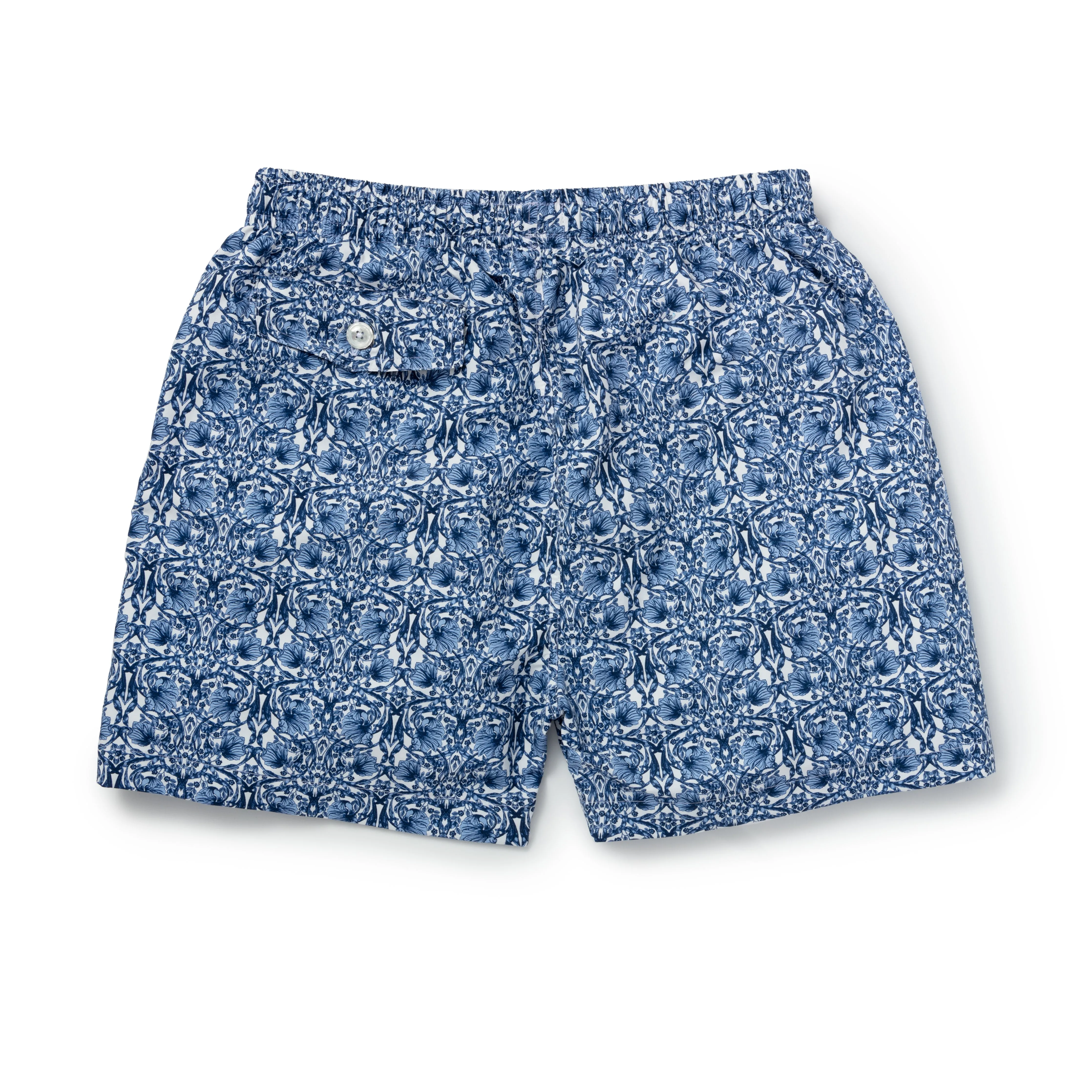 Navy Trellis Swimming Trunks