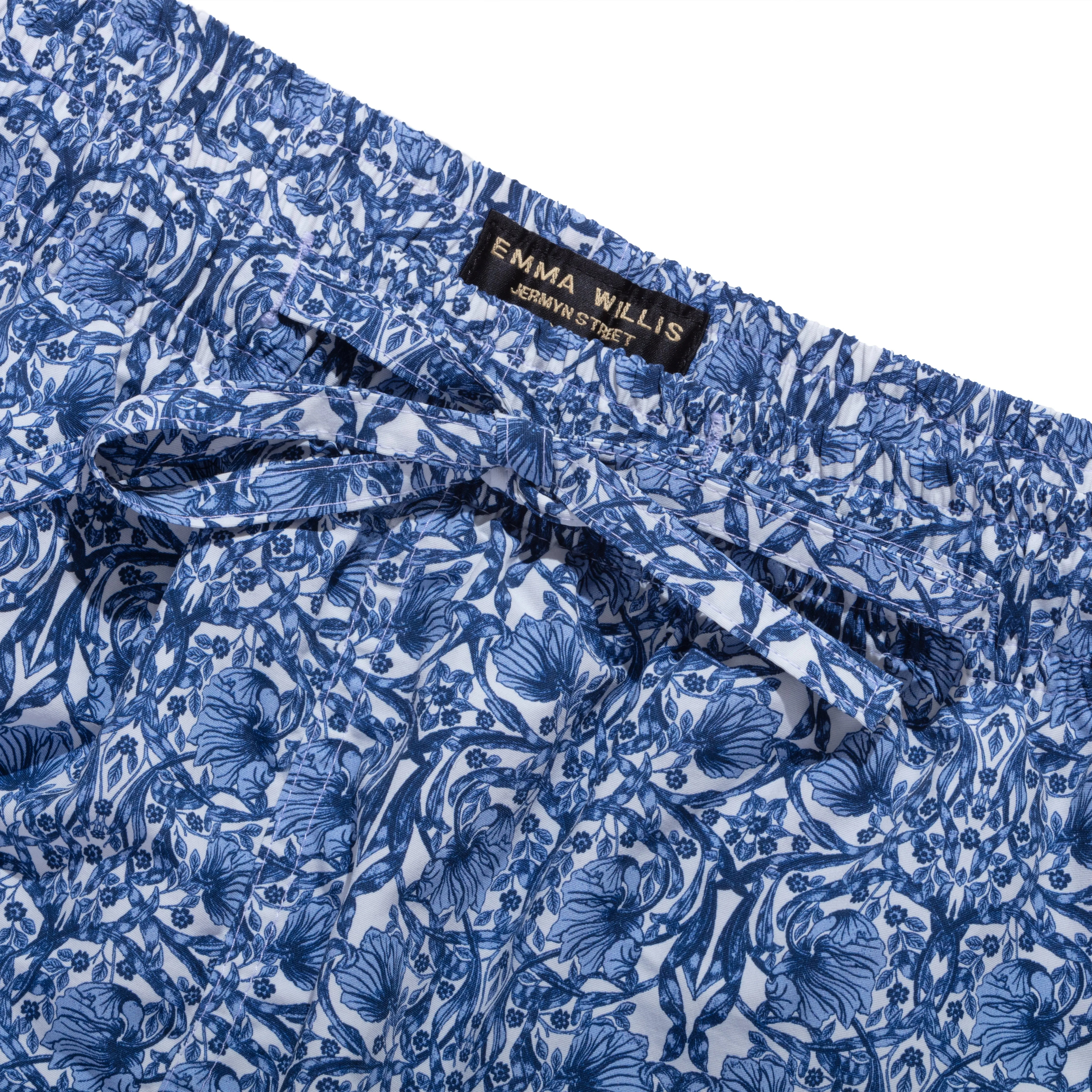 Navy Trellis Swimming Trunks