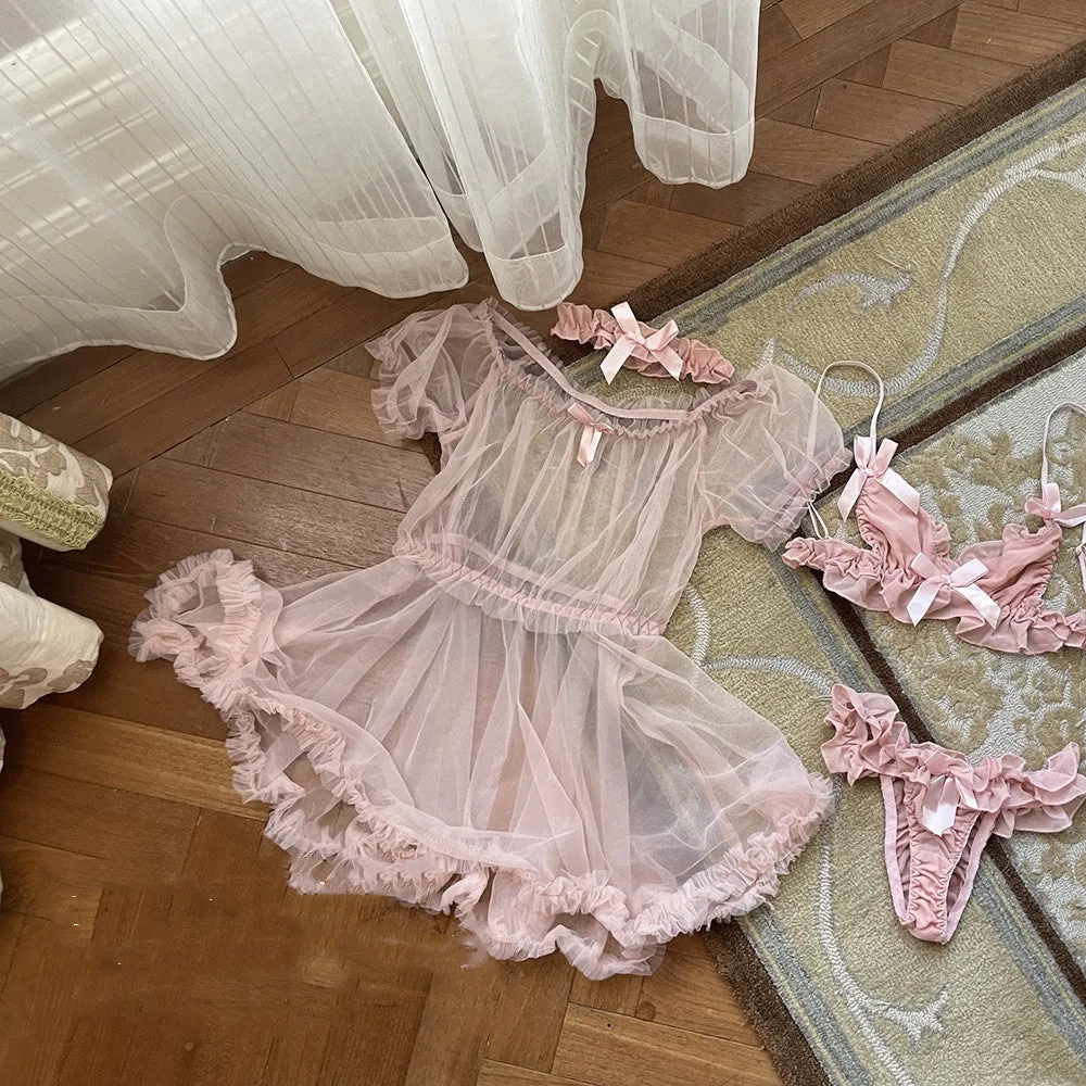 pink pajama set  KF70230