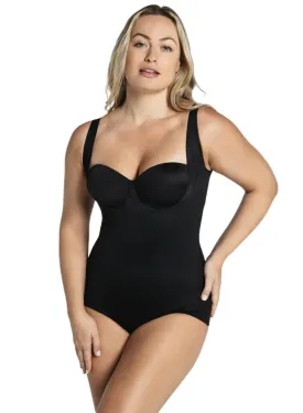 Plunge Back Classic Sculpting Body Shaper - Black