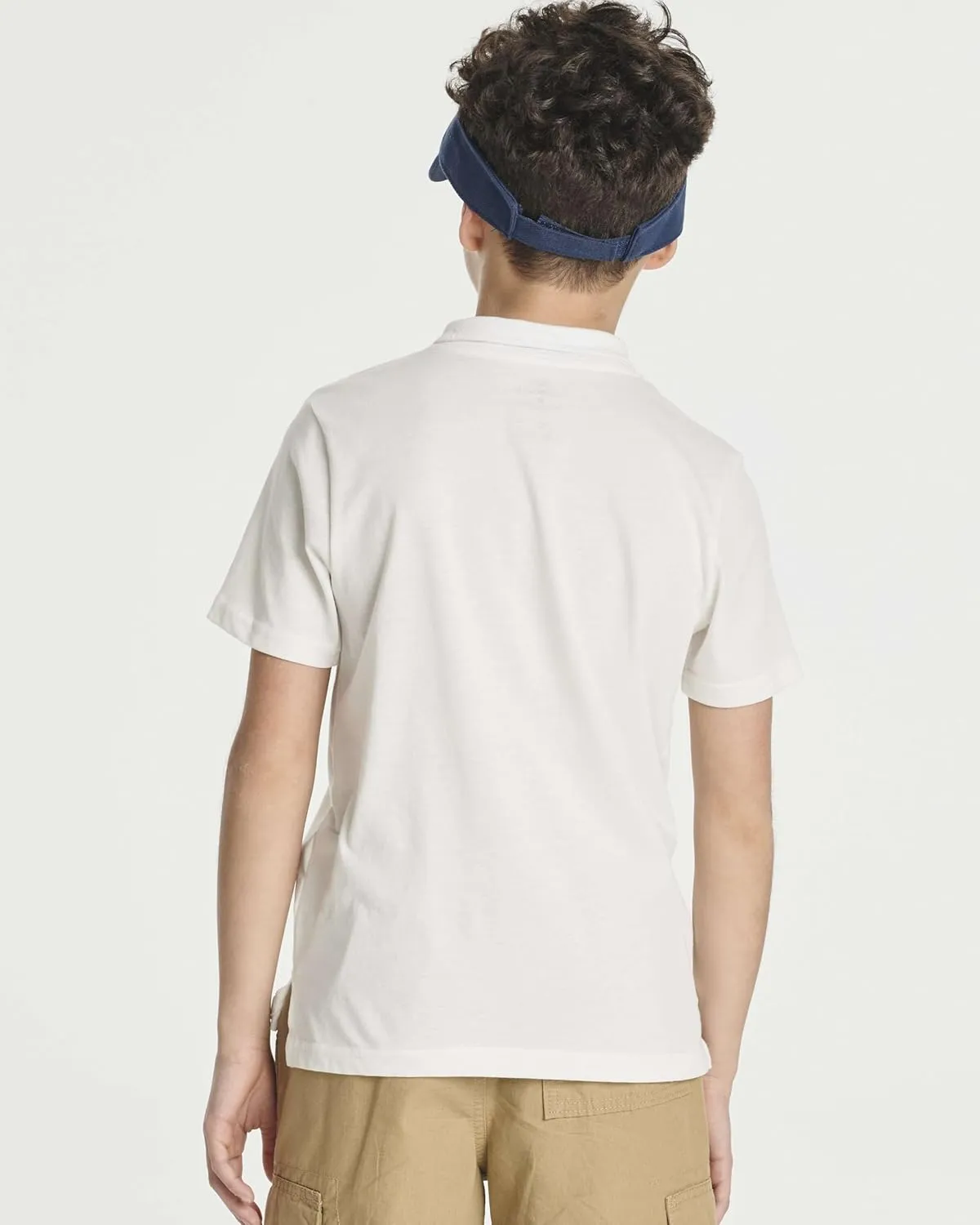 Real Essentials 3 Pack: Boys' Short Sleeve Jersey Cotton Polo Shirt - Uniform Youth Dress Shirt (Ages 4-18)