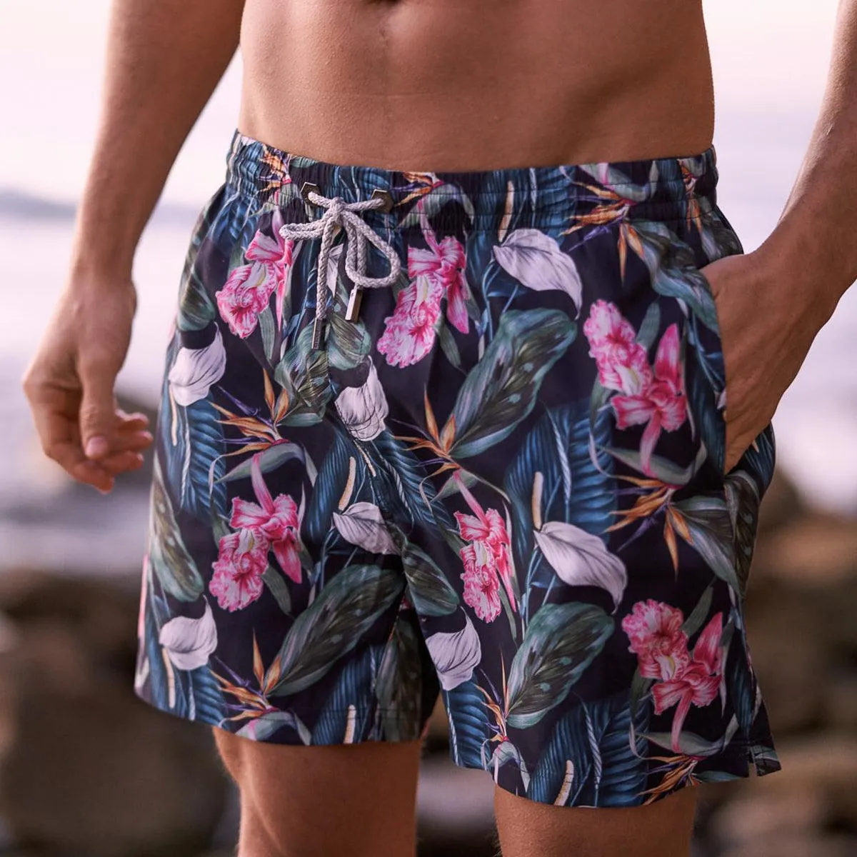 Roscoe Green Mens Swim Trunks