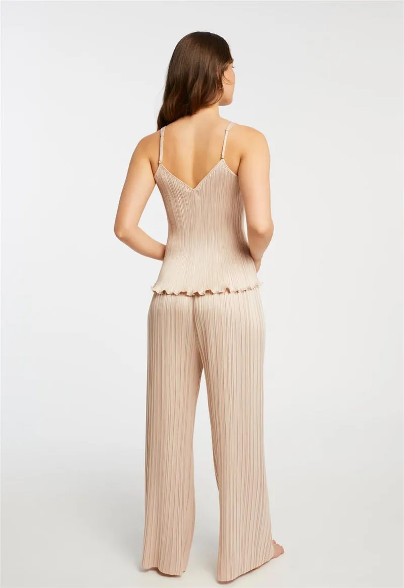 Rya Collection Or Pleated PJ Set