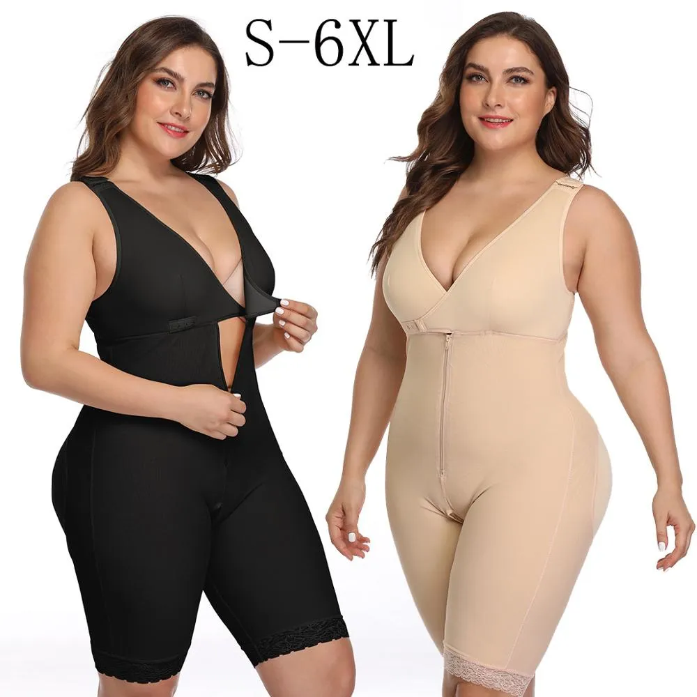 S-6XL Full Body Slimming Thigh Trimmer Bodysuit Shapewear
