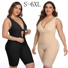 S-6XL Full Body Slimming Thigh Trimmer Bodysuit Shapewear